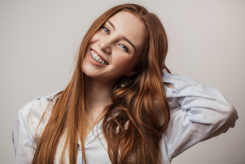 Patient smiling during dental checkup – Ideal Dental Houston TX